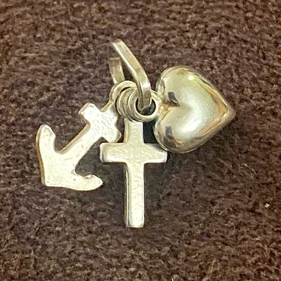 Charm - Faith, Hope & Love in sterling silver - Picture 1 of 2
